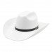 Cowboy Hat with Black Belt (White)