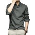 Men's  Full Sleeve Poly Satin Silk Shirt
