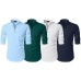 Men's Cotton Blend Solid Full Sleeve Combo Short Kurta Pack of 4