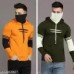 Men's Hooded Neck Front Cut Full Sleeves Combo Tshirts 
