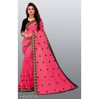 Aika Black Art Silk Saree